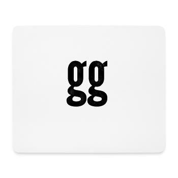 gg - Good Game - Mousepad (Querformat) - Weiß - Vorne