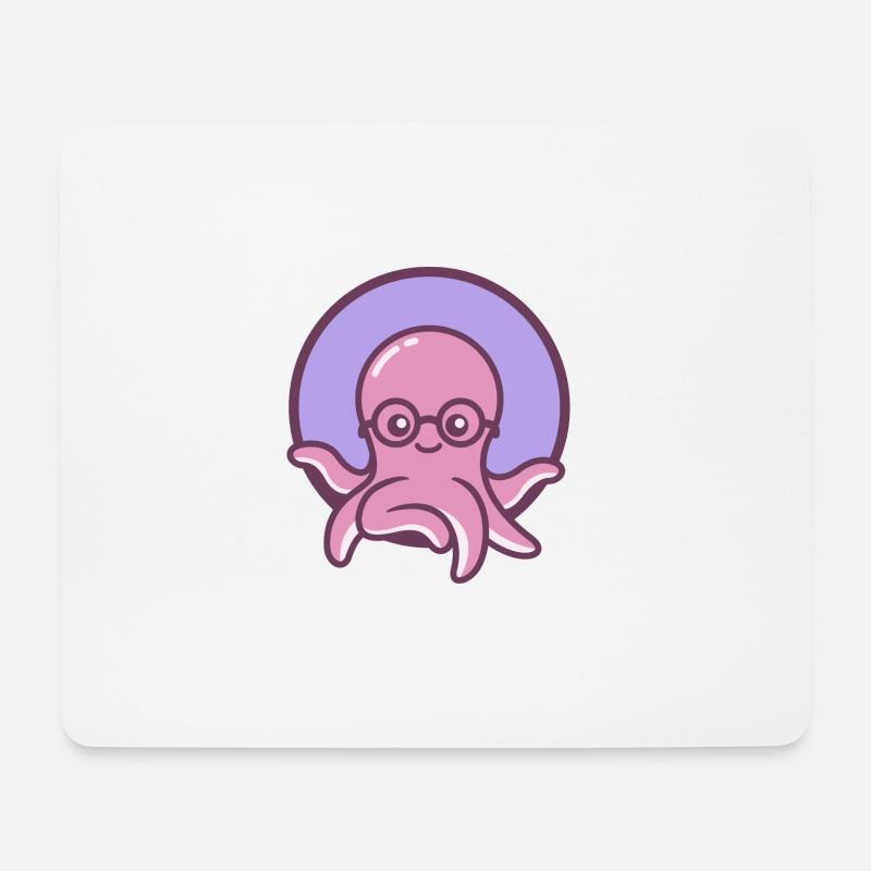 The Little Octopus - Mouse Pad (horizontal) - white