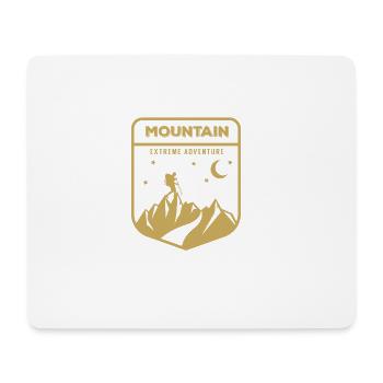 Mountain mountain hiking gift - Mouse Pad (horizontal) - white - Front