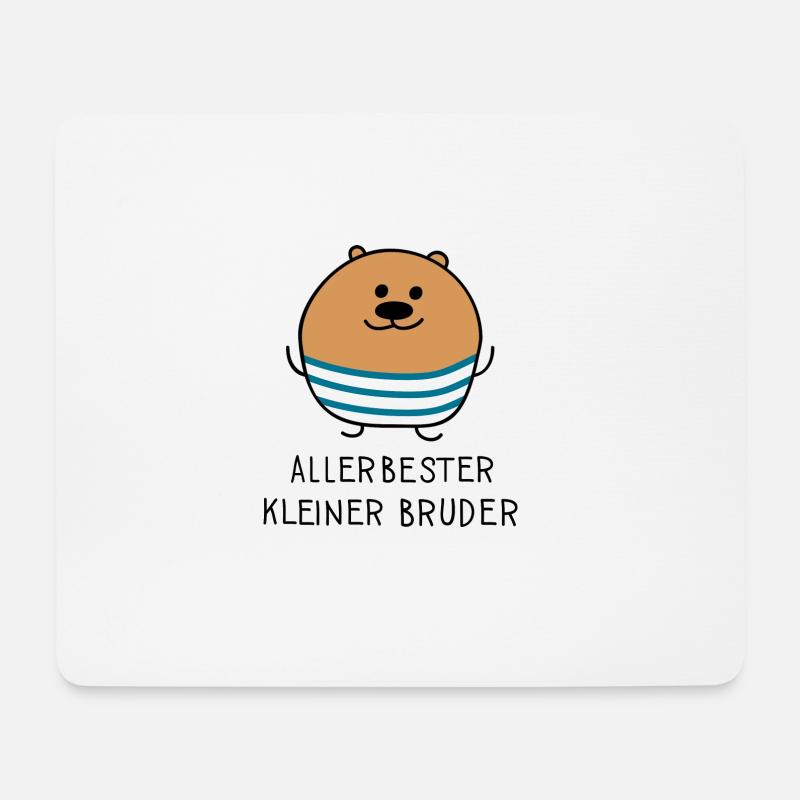 Allerbester kleiner Bruder - Mousepad (Querformat) - Weiß