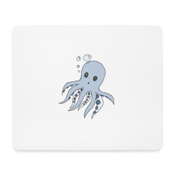 Octopus - dessin de poulpe - Tapis de souris (format paysage) - blanc - Devant
