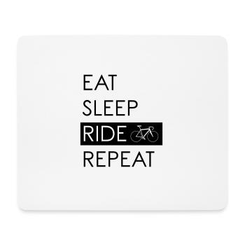 EAT SLEEP RIDE REPEAT - Tapis de souris (format paysage) - blanc - Devant