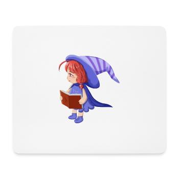 fille magicien - Tapis de souris (format paysage) - blanc - Devant