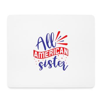 Alle amerikanischen Schwestern - Mousepad (Querformat) - Weiß - Vorne