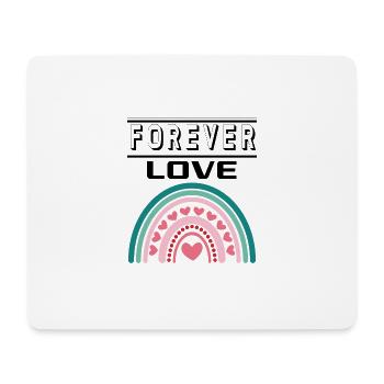 Liebe Forever I Love You Herz Hearts Wahre Liebe - Mousepad (Querformat) - Weiß - Vorne
