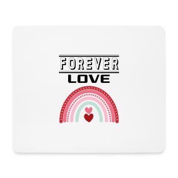 Liebe Forever I Love You Herz Hearts Wahre Liebe - Mousepad (Querformat) - Weiß - Vorne