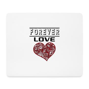 Liebe Forever I Love You Herz Hearts Wahre Liebe - Mousepad (Querformat) - Weiß - Vorne