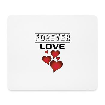 Liebe Forever I Love You Herz Hearts Wahre Liebe - Mousepad (Querformat) - Weiß - Vorne