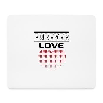 Liebe Forever I Love You Herz Hearts Wahre Liebe - Mousepad (Querformat) - Weiß - Vorne