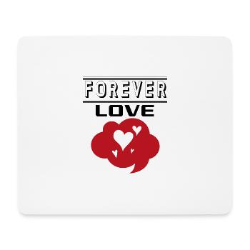 Liebe Forever I Love You Herz Hearts Wahre Liebe - Mousepad (Querformat) - Weiß - Vorne