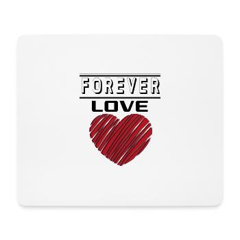 Liebe Forever I Love You Herz Hearts Wahre Liebe - Mousepad (Querformat) - Weiß - Vorne