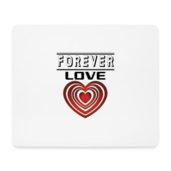 Liebe Forever I Love You Herz Hearts Wahre Liebe - Mousepad (Querformat) - Weiß - Vorne