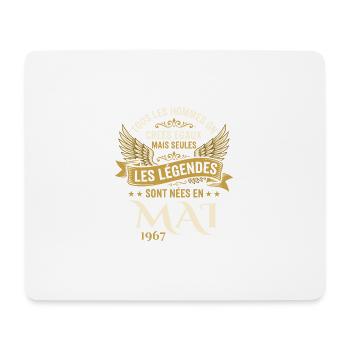 Anniversaire Mai 1967 - Tapis de souris (format paysage) - blanc - Devant
