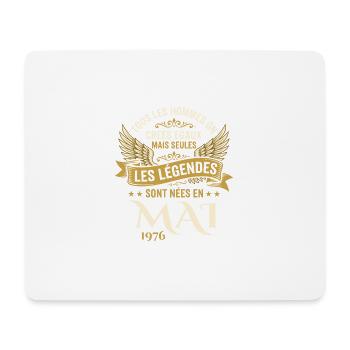 Anniversaire Mai 1976 - Tapis de souris (format paysage) - blanc - Devant