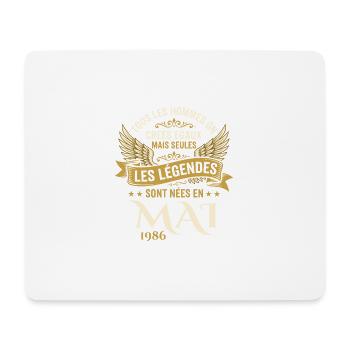 Anniversaire Mai 1986 - Tapis de souris (format paysage) - blanc - Devant