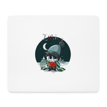 Lieb hab,Winter,Schnee, - Mousepad (Querformat) - Weiß - Vorne