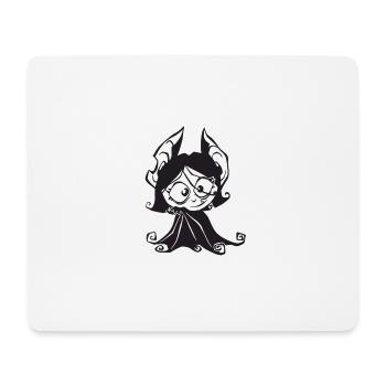 Vampire cute girl - Mouse Pad (horizontal) - white - Front