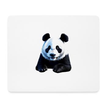 Panda mignon - Tapis de souris (format paysage) - blanc - Devant