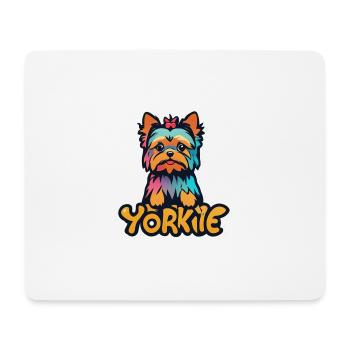 Yorkie - Mousepad (Querformat) - Weiß - Vorne