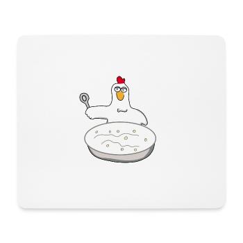 Hühnersuppe | Huhn | Hahn | Henne | Koch | Bauer - Mousepad (Querformat) - Weiß - Vorne