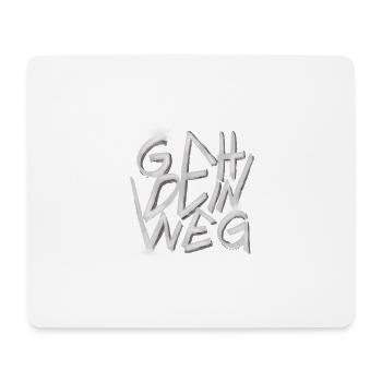 GO YOUR WAY Graffiti - Mouse Pad (horizontal) - white - Front