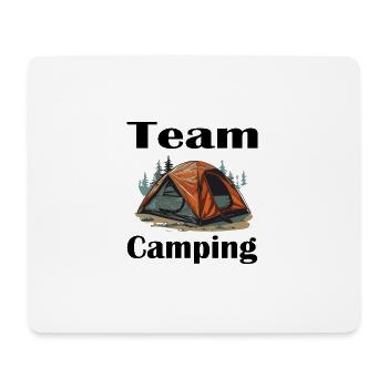 Camping - Mousepad (Querformat) - Weiß - Vorne