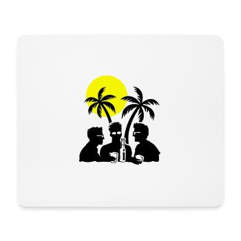 Insel Party Feiern Bier - Mousepad (Querformat) - Weiß - Vorne