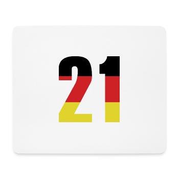 21 Number Germany Jersey - Mouse Pad (horizontal) - white - Front