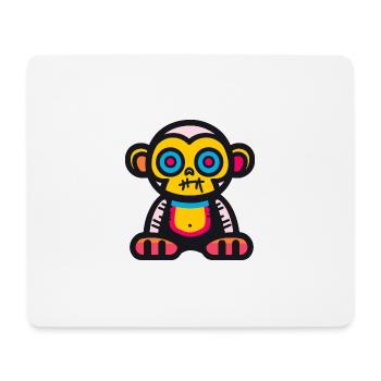 Monkey Halloween Animal - Mouse Pad (horizontal) - white - Front