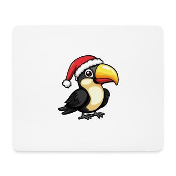 Tukan Vogel Weihnachten Niedlich - Mousepad (Querformat) - Weiß - Vorne