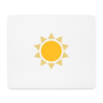 Sun Shape Design - Mouse Pad (horizontal) - white - Front