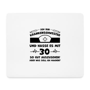 Krankenschwester Glückwunsch Geburtstag - Mousepad (Querformat) - Weiß - Vorne