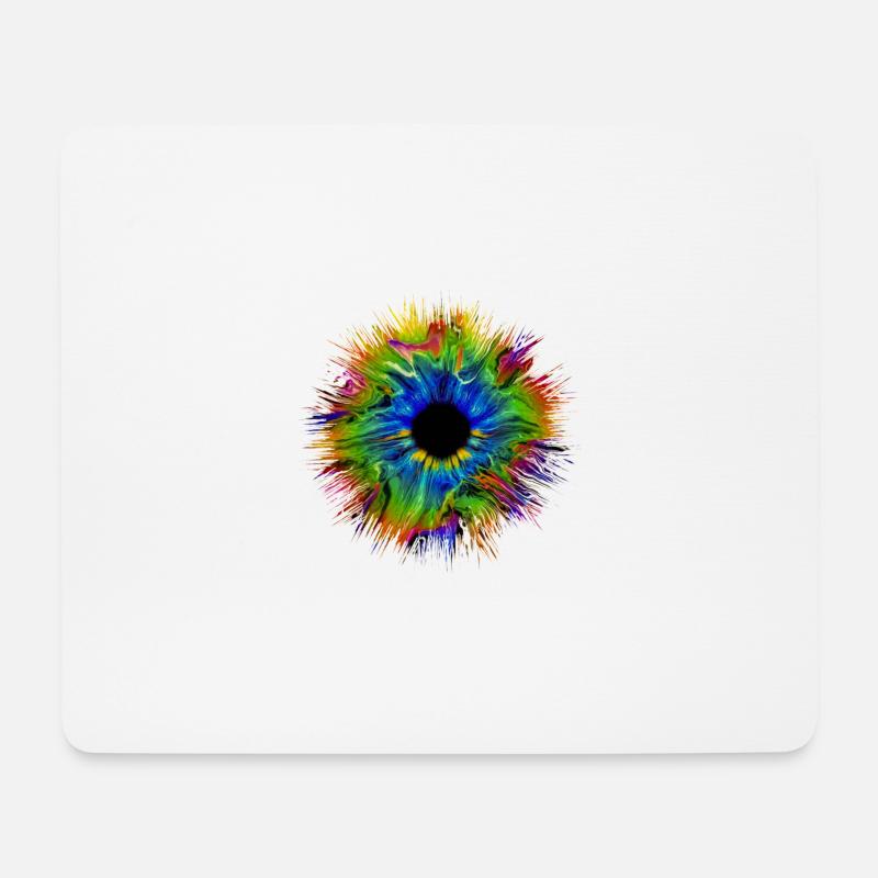 Symbol Auge Augen Mandala Muster - Mousepad (Querformat) - Weiß
