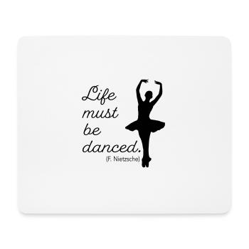 tanzen - Mousepad (Querformat) - Weiß - Vorne