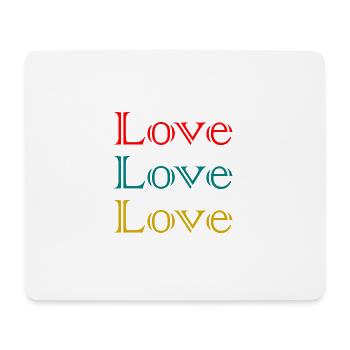 LOVE,JUST MARRIED,VIVE LES MARIES,EVJF,COUPLE - Mouse Pad (horizontal) - white - Front