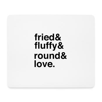 Indulgent Fluffy Fried Treats for Food Lovers - Mousepad (Querformat) - Weiß - Vorne