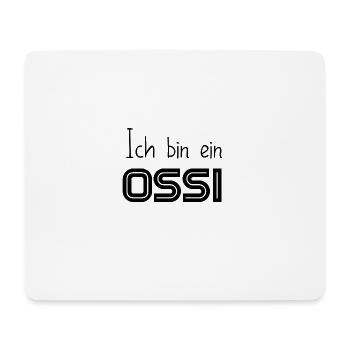Ich bin ein OSSI - Mousepad (Querformat) - Weiß - Vorne