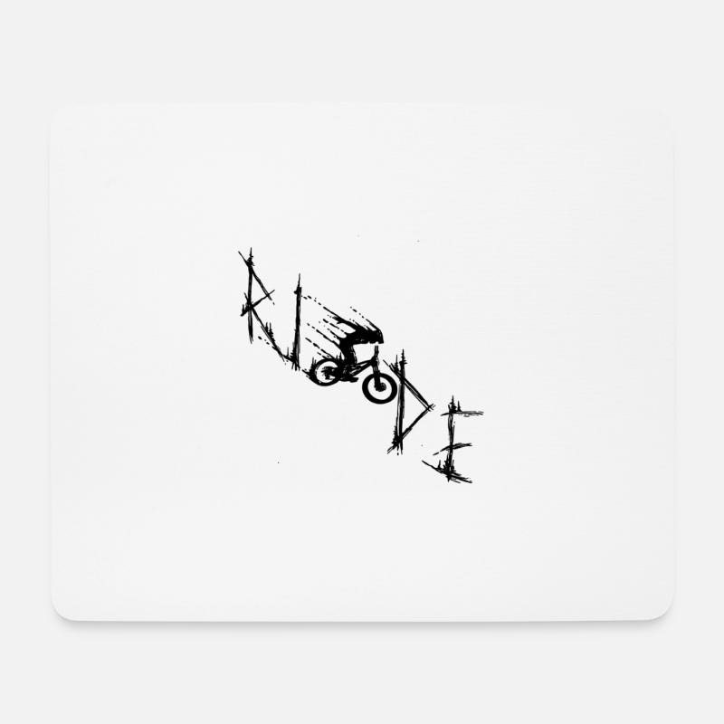 Mode de vie VTT - Ride Sui - Tapis de souris (format paysage) - blanc