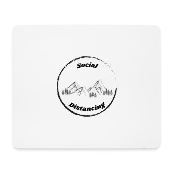 Social Distancing Naturliebe Jagd Tierliebe - Mousepad (Querformat) - Weiß - Vorne