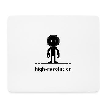 Pixel Art Haute Résolution Ironie Drôle Design - Tapis de souris (format paysage) - blanc - Devant