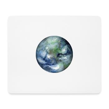 Planète Terre - Tapis de souris (format paysage) - blanc - Devant
