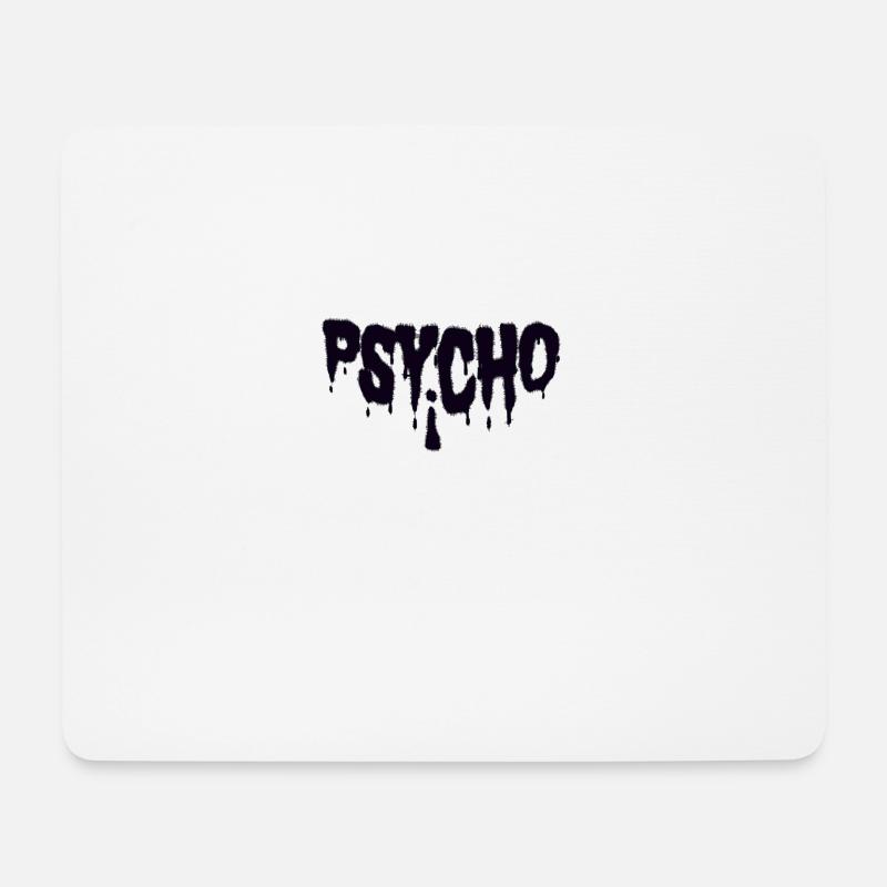 psycho - Mouse Pad (horizontal) - white