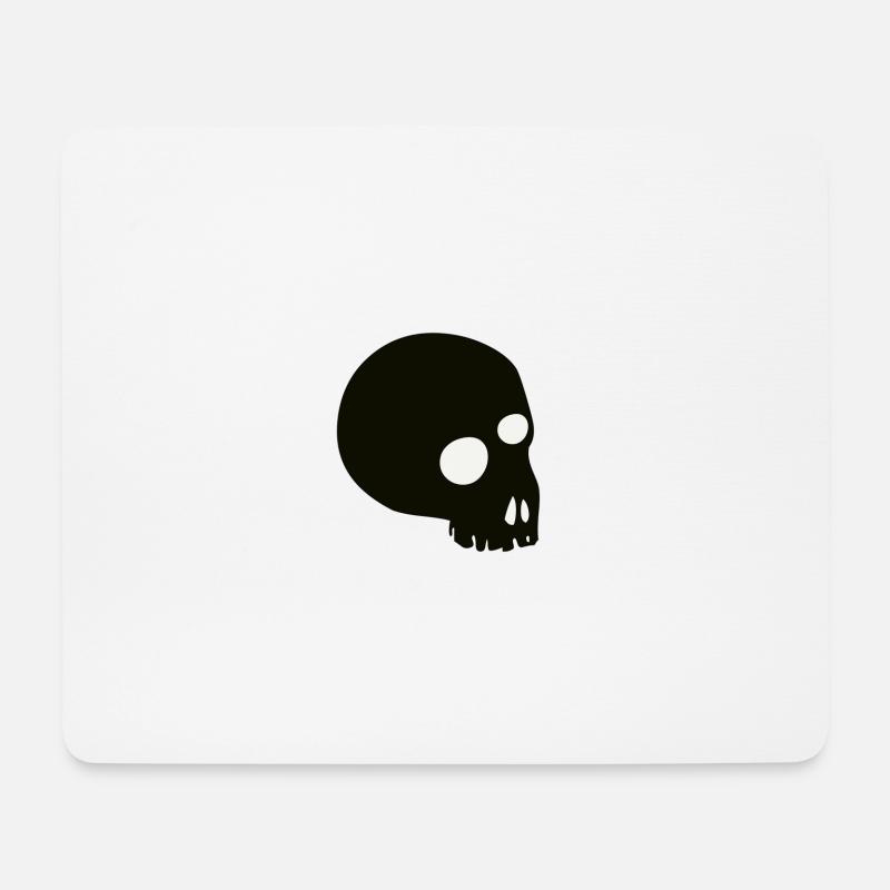 Skull - Mouse Pad (horizontal) - white