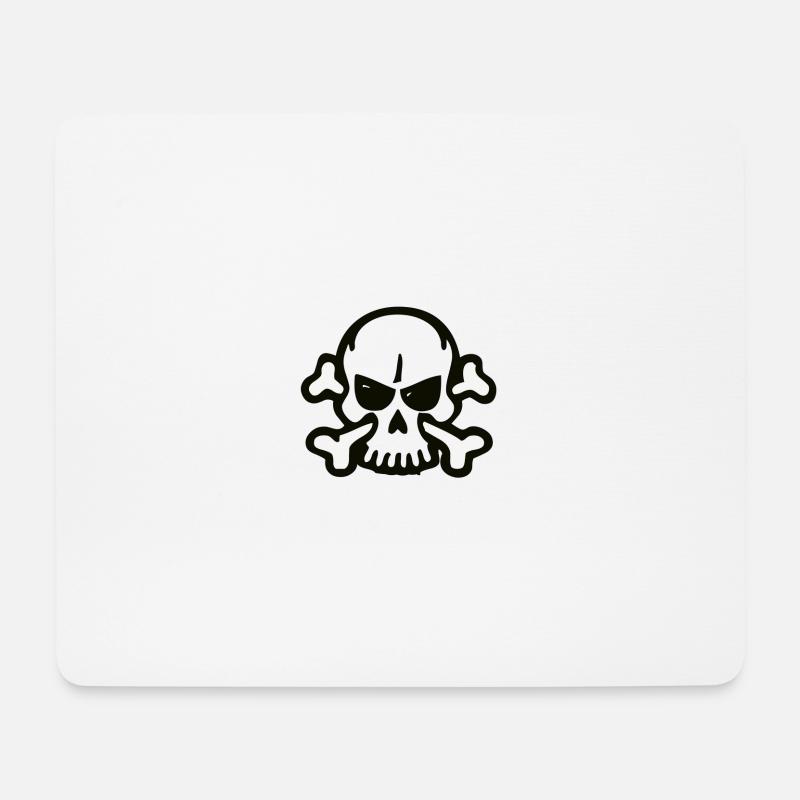 Skull - Mouse Pad (horizontal) - white