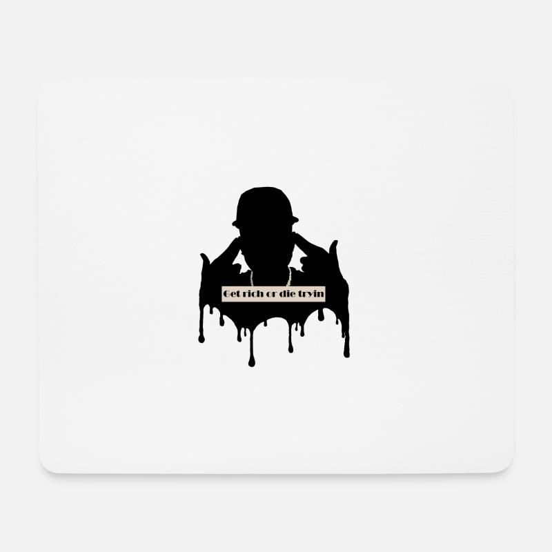 Get rich or die tryin - Mouse Pad (horizontal) - white