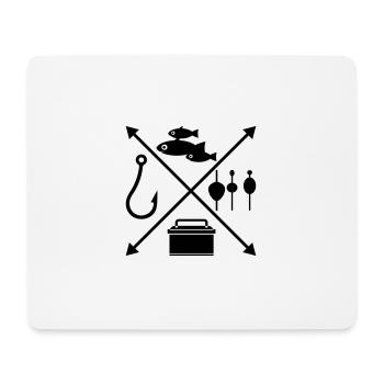 pêche - Tapis de souris (format paysage) - blanc - Devant