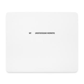Underground Worker - Mousepad (Querformat) - Weiß - Vorne