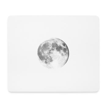 Mond - Mousepad (Querformat) - Weiß - Vorne