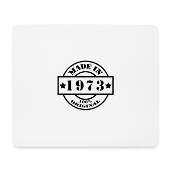 FAIT EN 1973 année de naissance année de fabrication cadeau vintage - Tapis de souris (format paysage) - blanc - Devant