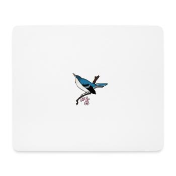 rossignol japonais - Tapis de souris (format paysage) - blanc - Devant